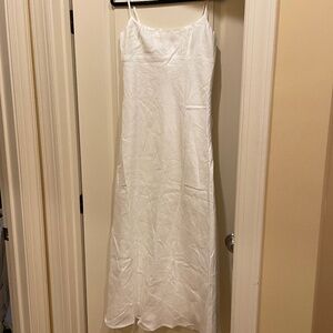 DISSH white linen sundress size 6